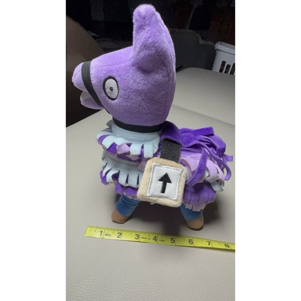 Fortnite Loot Llama Pinata Plush Stuffed Animal 10" Purple Soft EUC smoke free